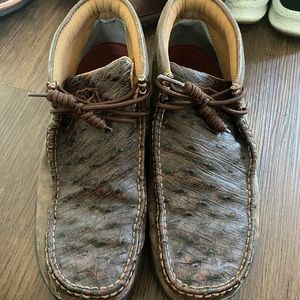 Twisted X Ostrich Moccasins